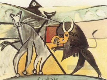 village bullfight Painting - Bullfight 3 1934 2 cubism Pablo Picasso